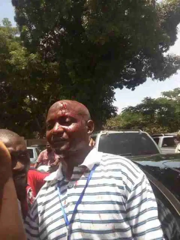 Shehu Sani, Suleiman Hunkuyi & Journalist Attacked During Press Briefing (Pics)